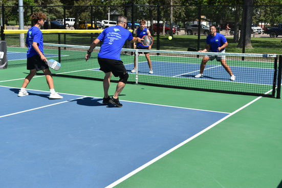 players playing pickleball on cody park courts in north platte nebraska