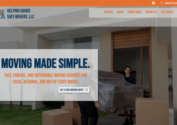 helping hands safe movers logan swanson north platte nebraska moving services company mini web site by g3 creative