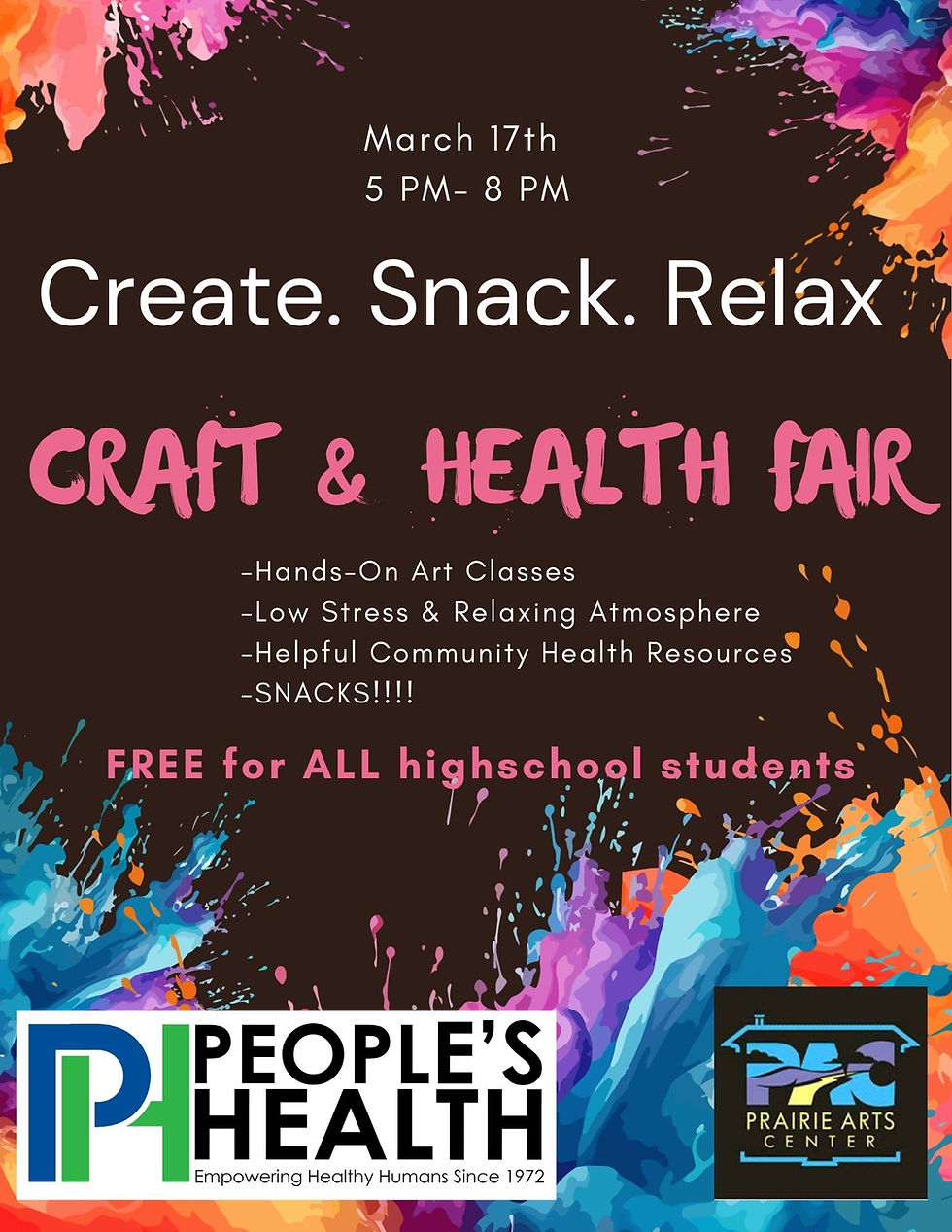 Create-Snack-Relax Craft & Health Fair
