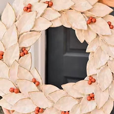 christmas holiday wreath of clay pottery and glaze class at the prairie arts center in north platte nebraska