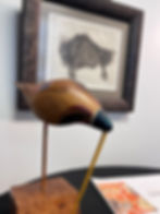 Gary Bargell artist on display in the 2nd floor exhibition area at the prairie arts center in north platte nebraska