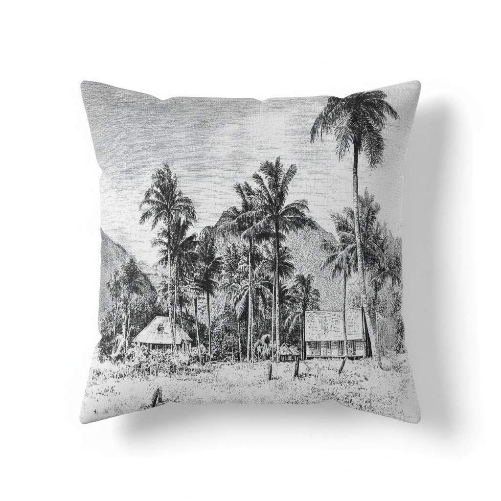 Taie d'oreiller Fare - Rurutu 1885
