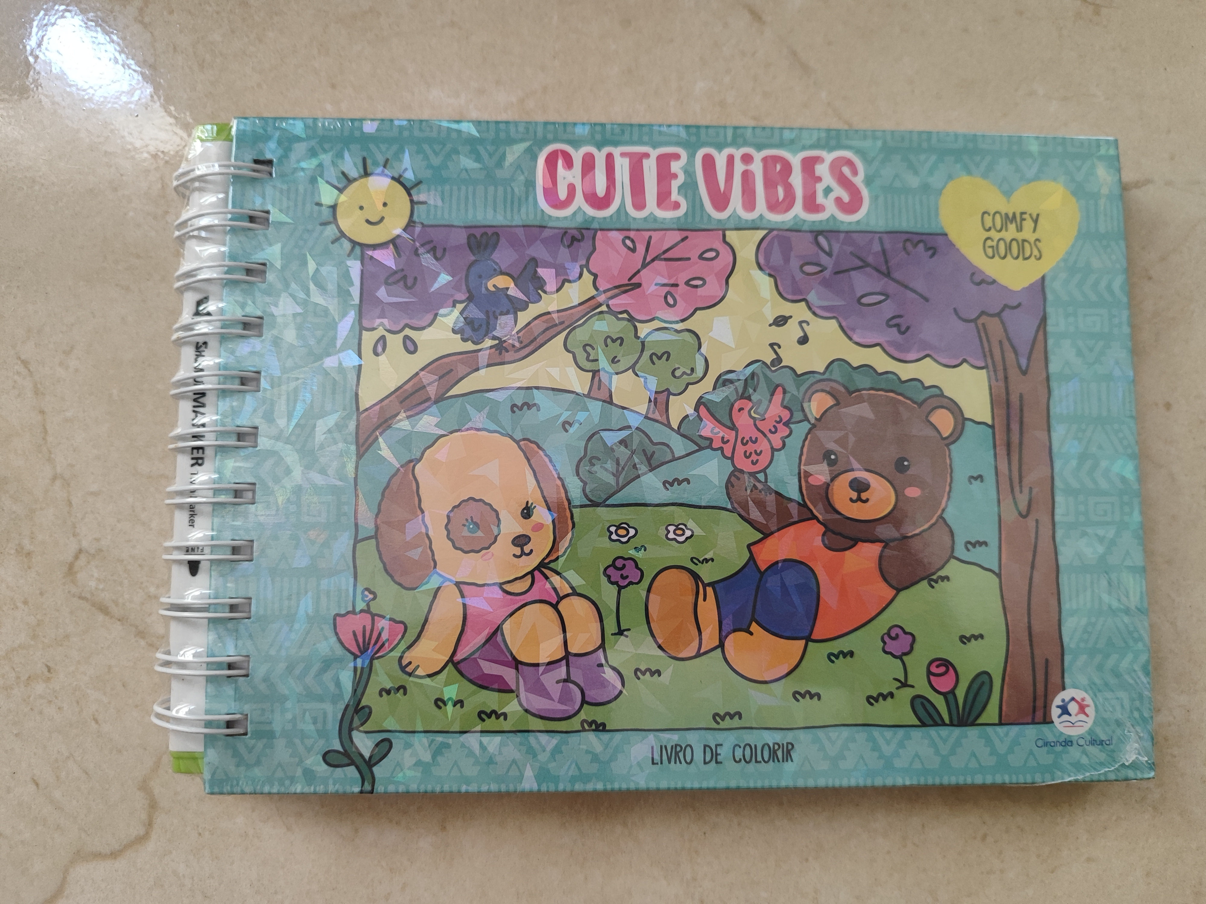 Caderno Bobbie Goods com Canetinha p/ Desenho