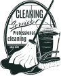 Cleaning Service: Professional cleaning with mop and bucket