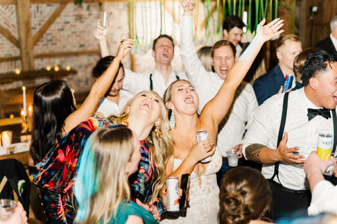 High energy wedding dance floor at a luxury Houston reception by D&Co Entertainment