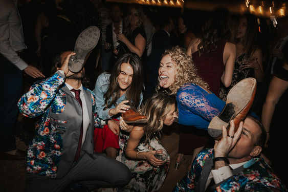 Packed wedding dance floor at a Houston reception by D&Co Entertainment