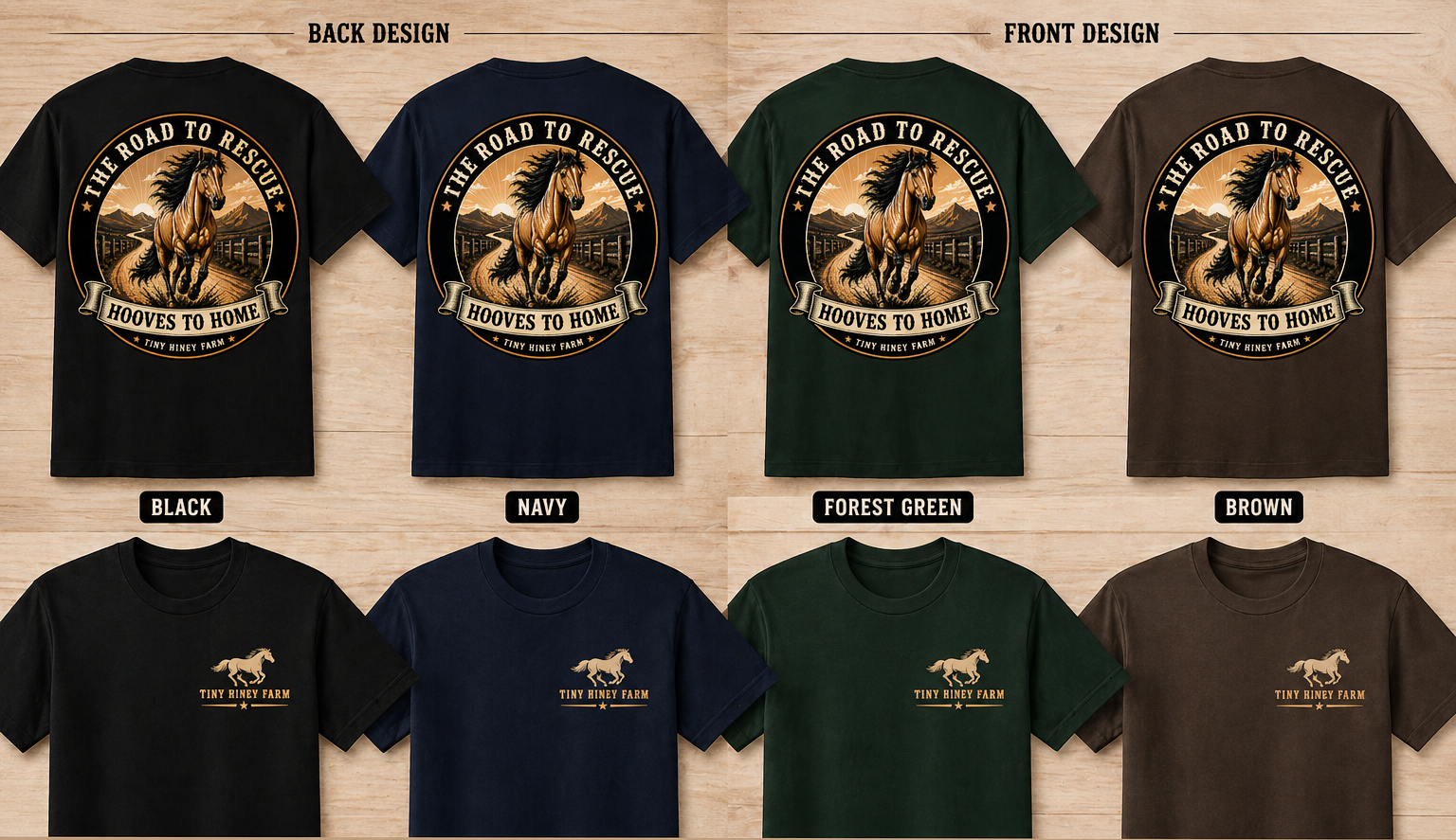 Limited Edition Hooves to Rescue Shirts