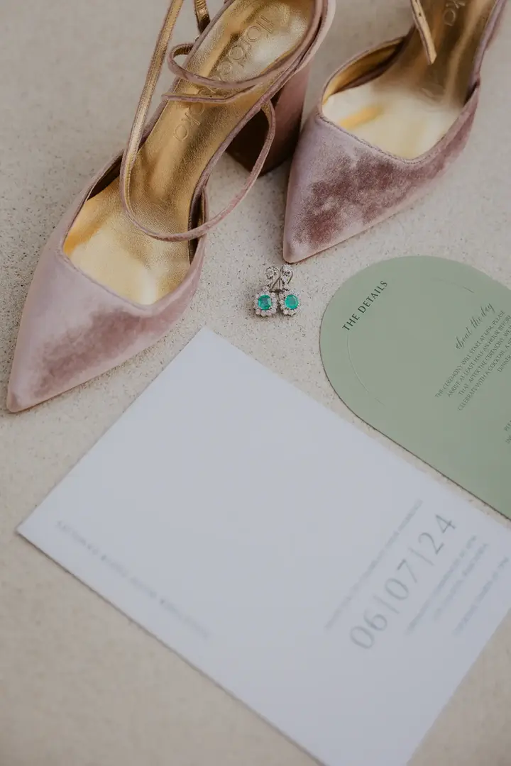 detalles de boda de la novia