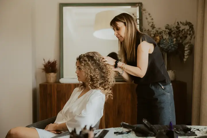 peinado de boda de la novia
