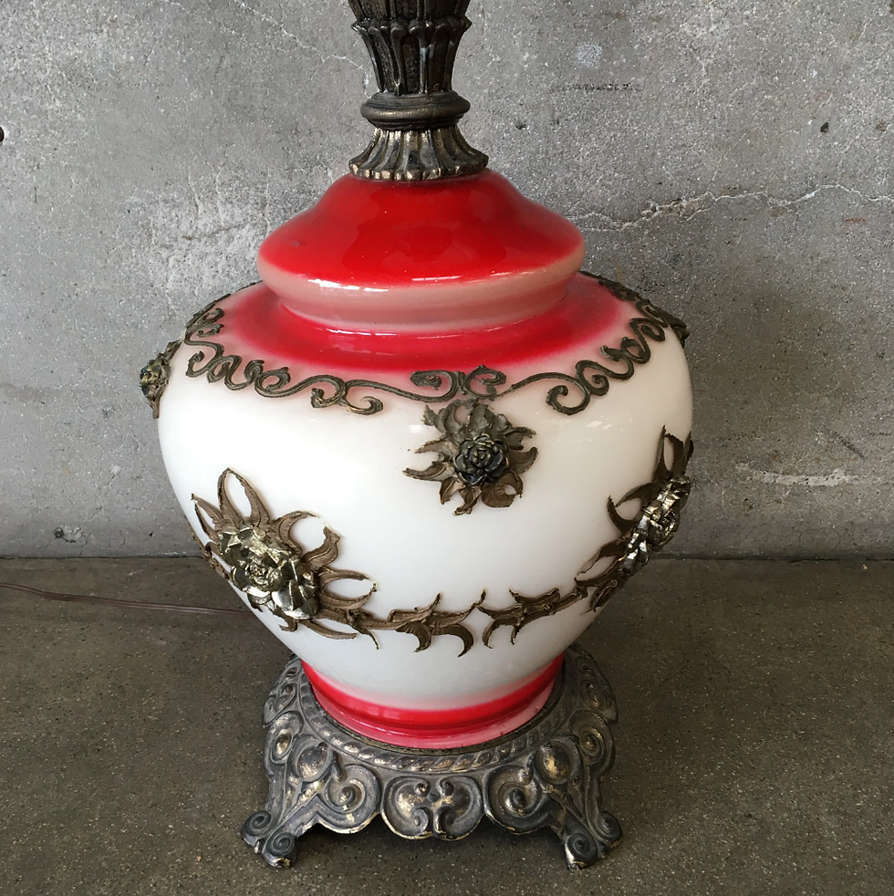 Thumbnail: Vintage Gold Brass Lamp