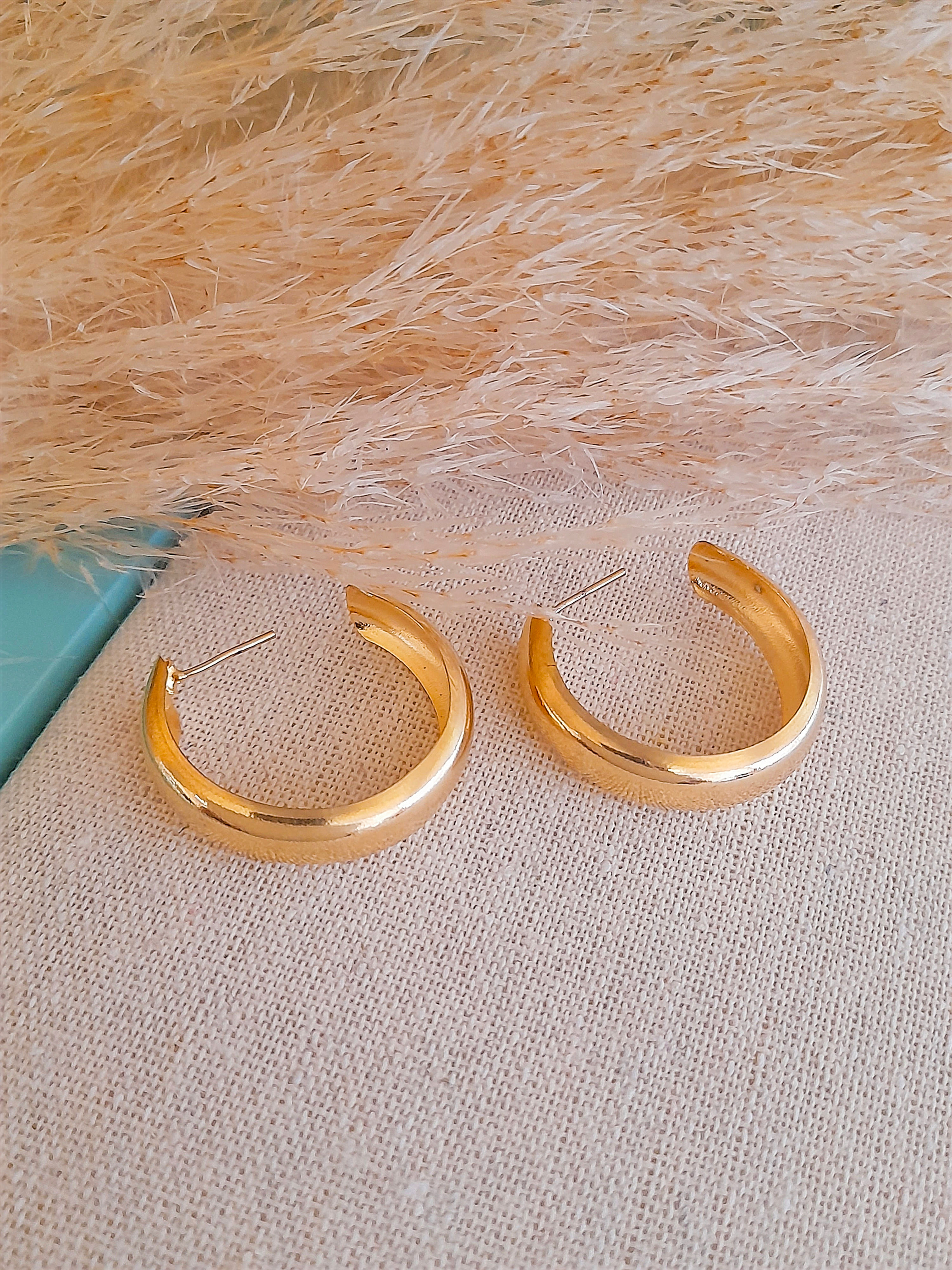 Argollas de oro laminado
