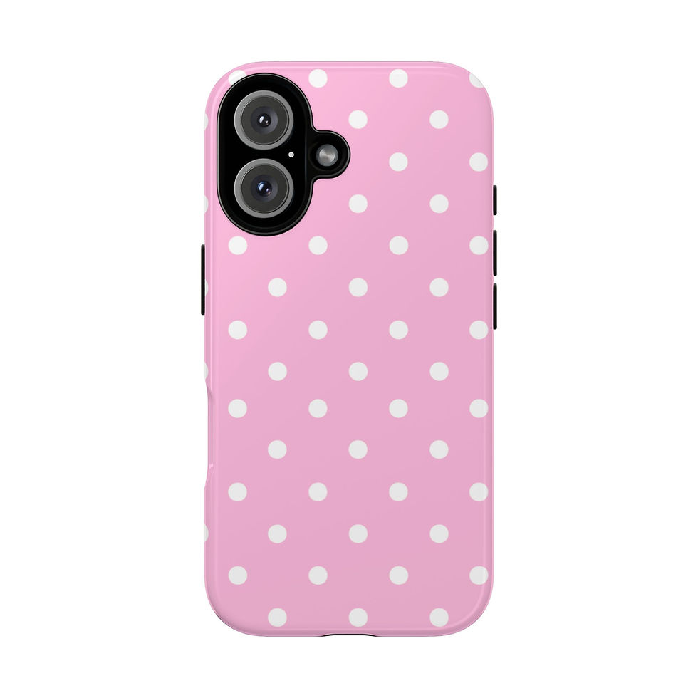 Thumbnail: Pink Polka Dot Protective Case 