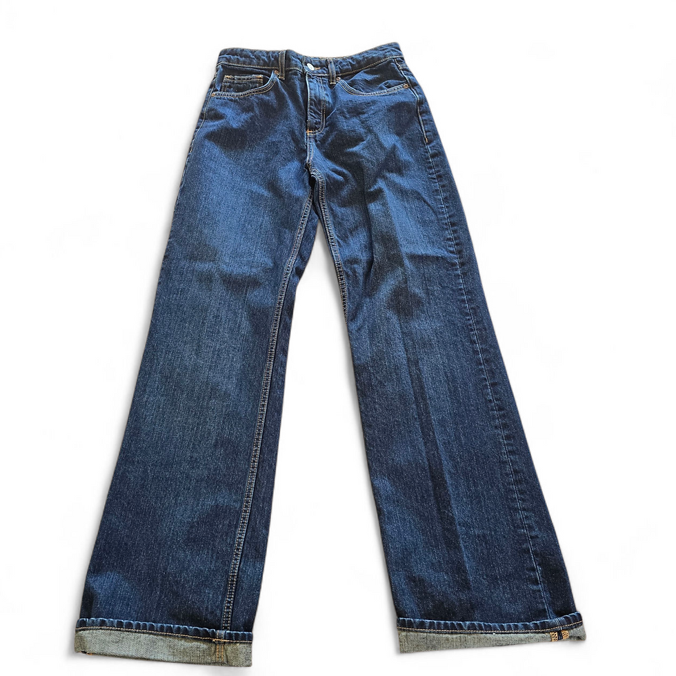 Thumbnail: Zara Wide Denim Jeans 