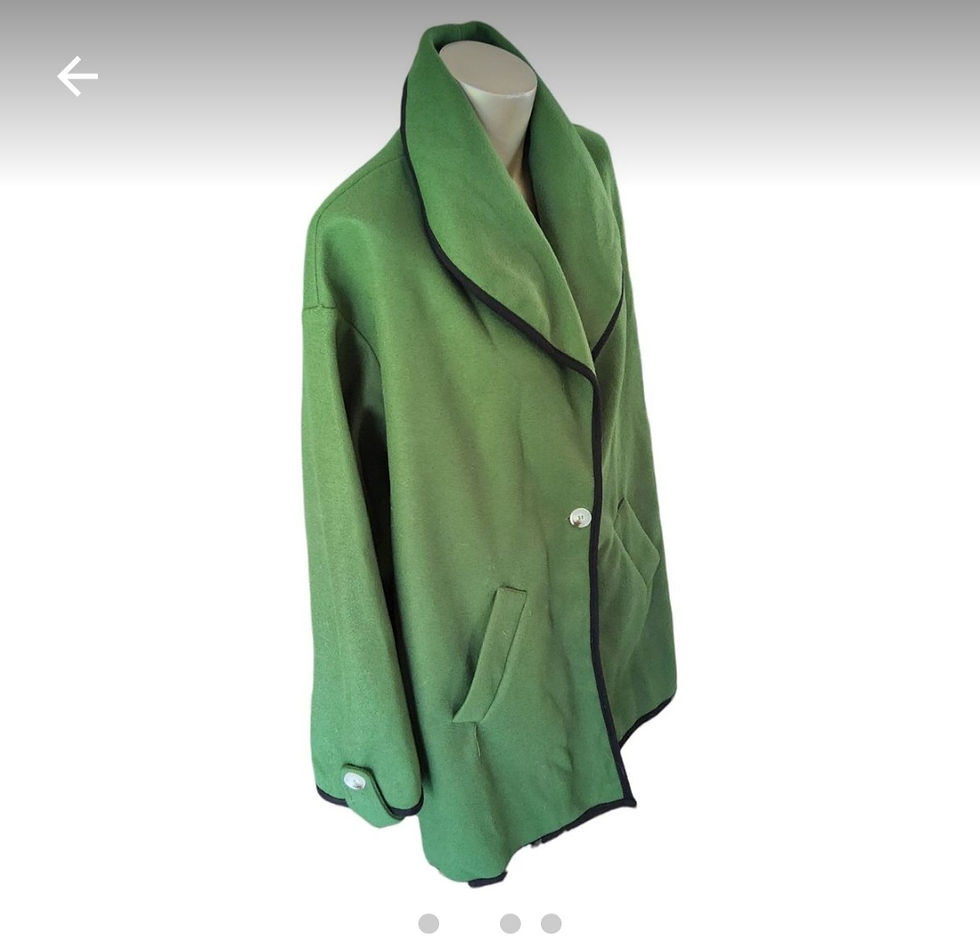 Thumbnail: Green Winter Coat Jacket 
