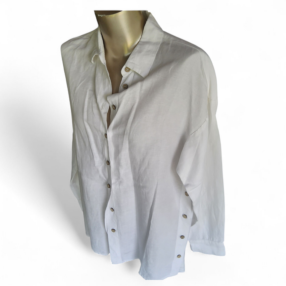 Thumbnail: White Linen Blouse 