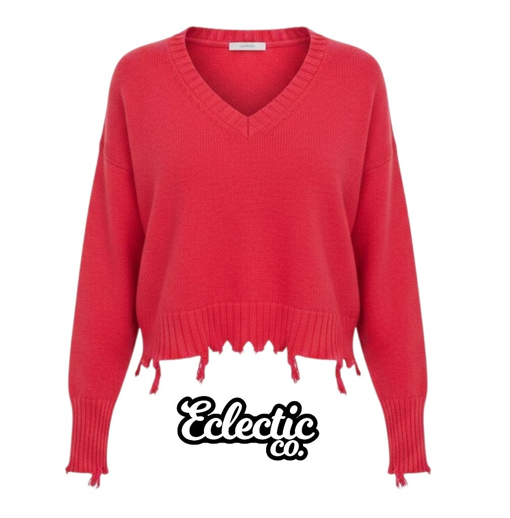 Red Knit Jersey