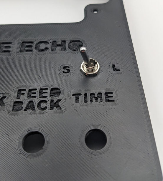 Mount the 3PDT toggle switch into the Enclosure Lid