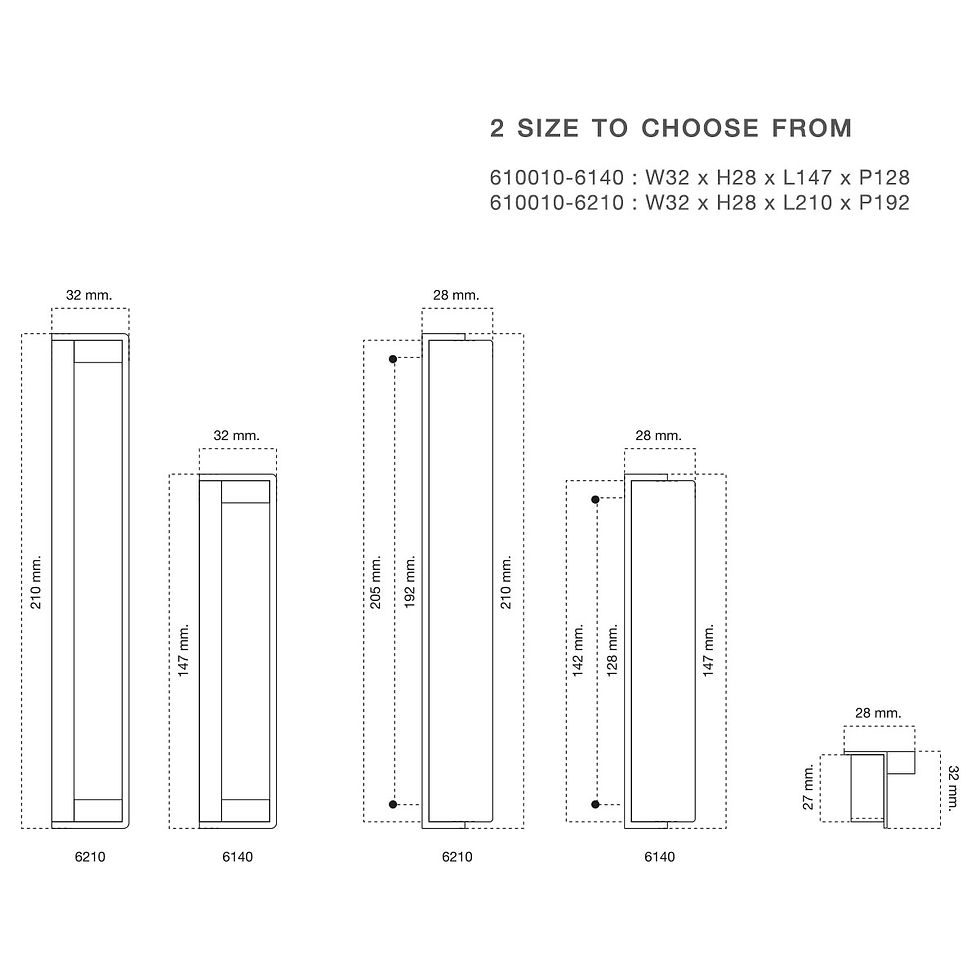 Thumbnail: มือจับแบบฝัง  610010