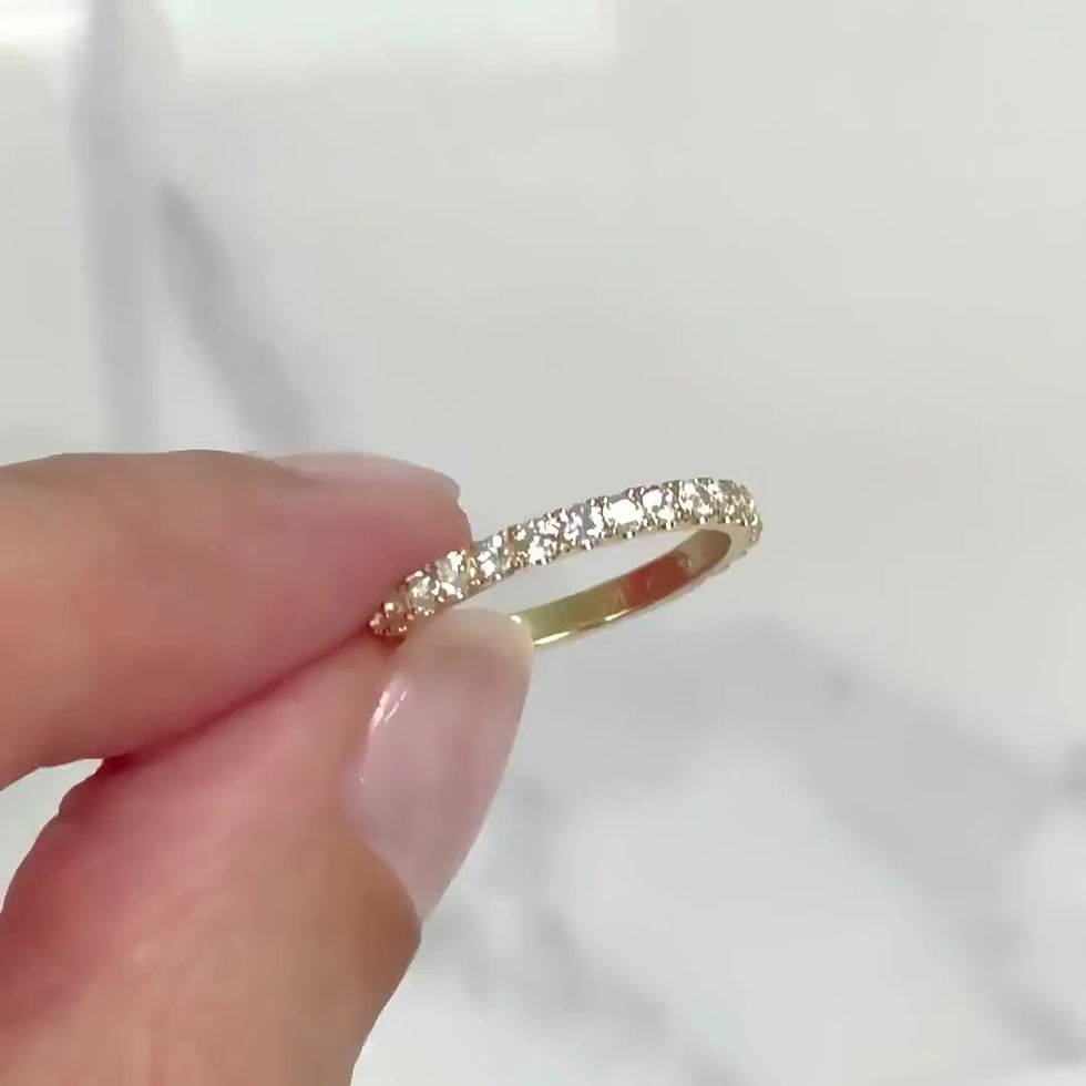 Thumbnail: Natural White Sapphire 2mm Band