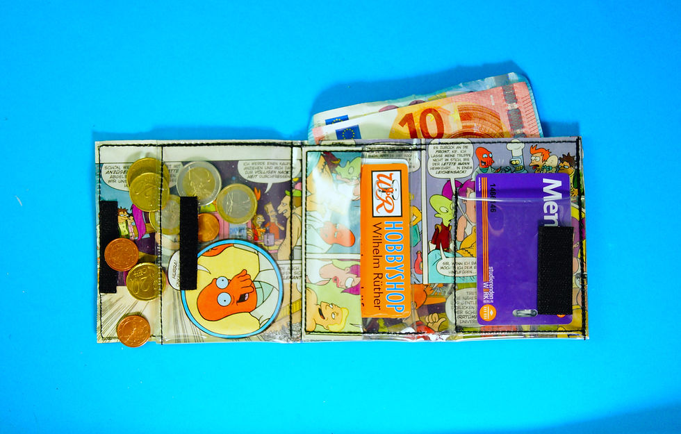 Miniaturbild: FUTURAMA Comic Portemonnaie upcycling Unikat (innen)