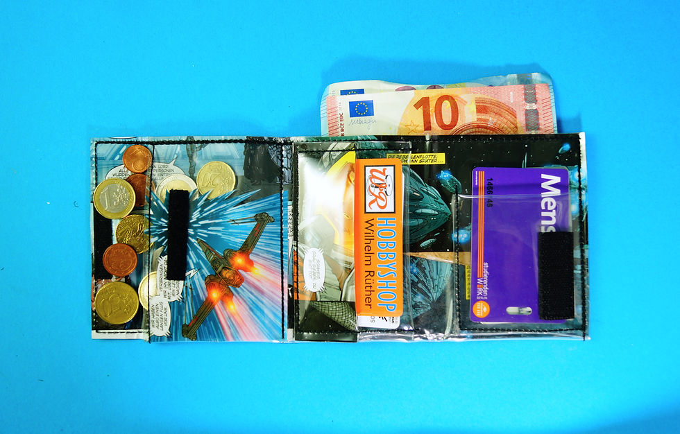 Miniaturbild: STAR WARS DARTH VADER Portemonnaie Comic upcycling Unikat  (innen)
