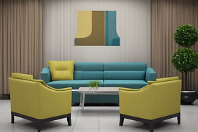 office sofa and chairs fabric
