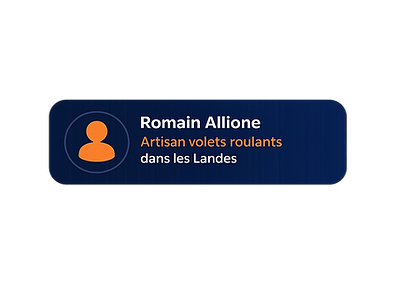 Romain artisan en volets roulants dans les Landes
