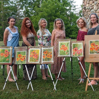 Art class outdoors