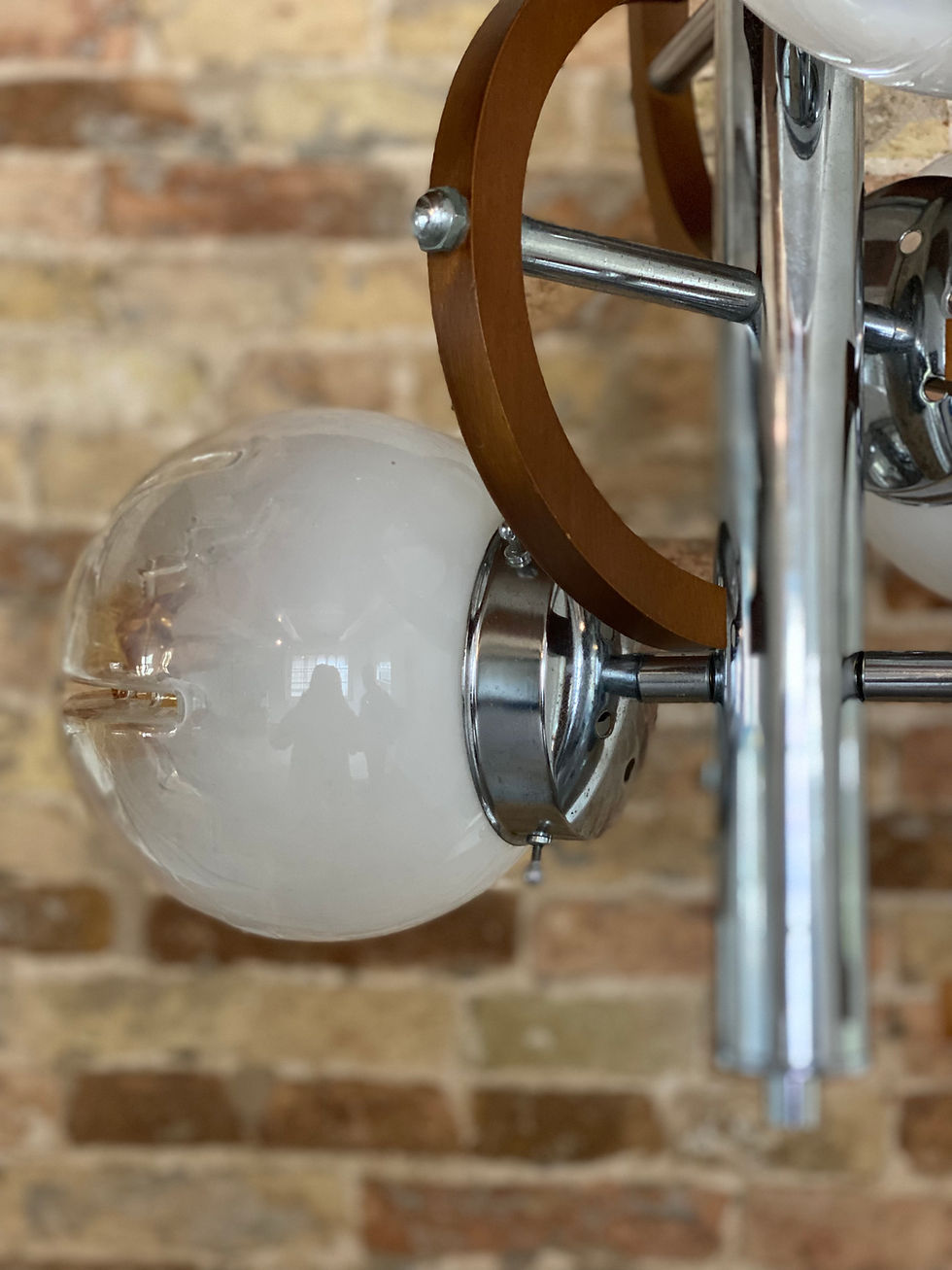 Thumbnail: Italian Design Ceiling Light with Murano Glass by  A.V. Mazzega 1960s