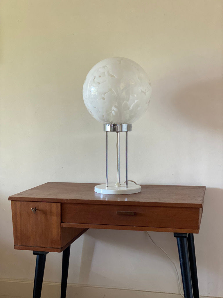 Thumbnail: Italian Design XXL Murano Table Lamp by Mazzega 1960s