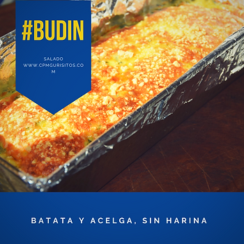 budin batata y acelga