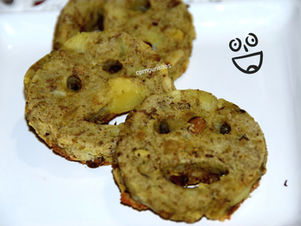 Caritas de papa y lentejas