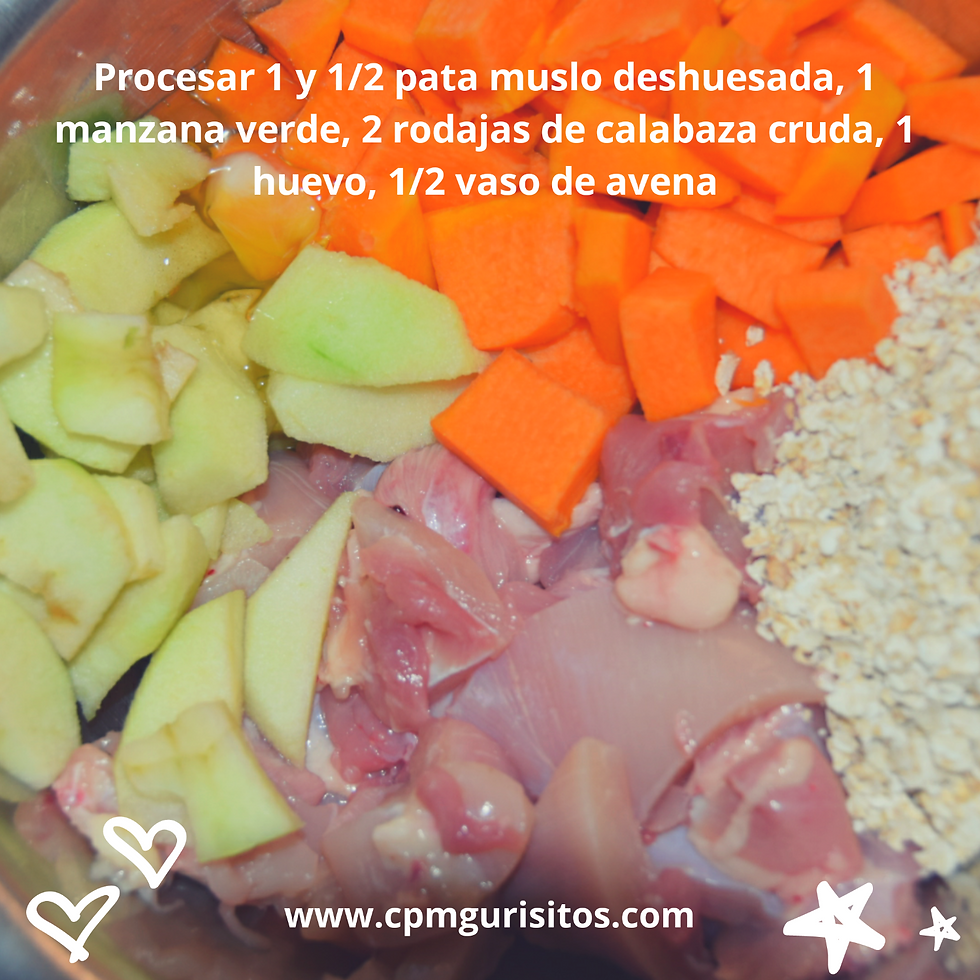 ingredientes para procesar