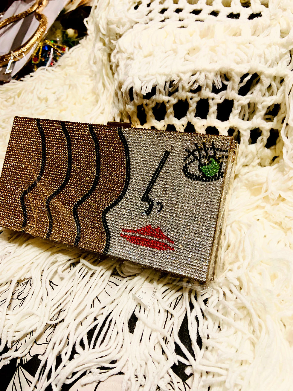 サムネイル： Abra Abstrakta Rhinestone Clutch 