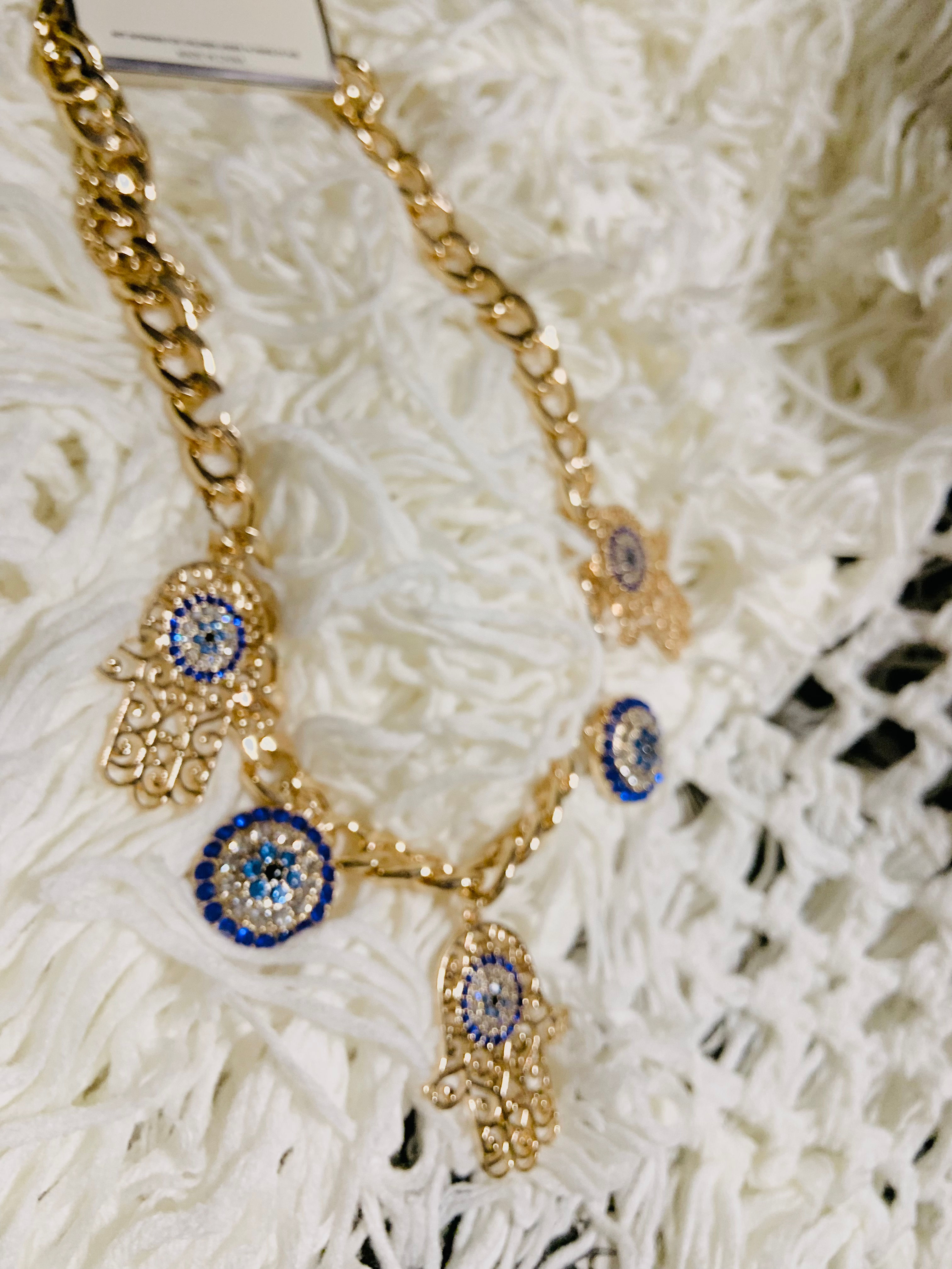 Golden Eye Hours Necklace