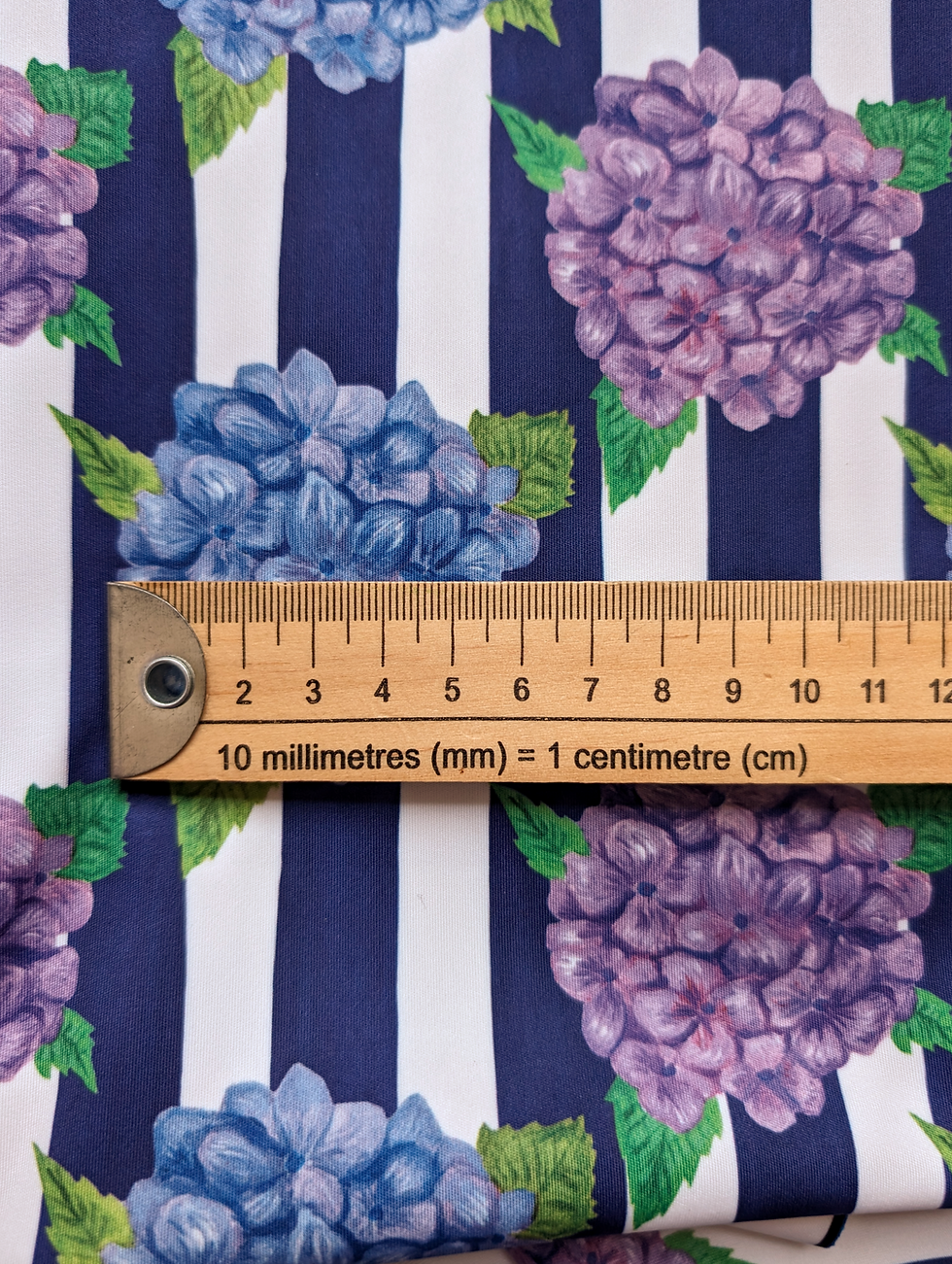 Miniature : 92 cm Lycra /Hortensia stripe