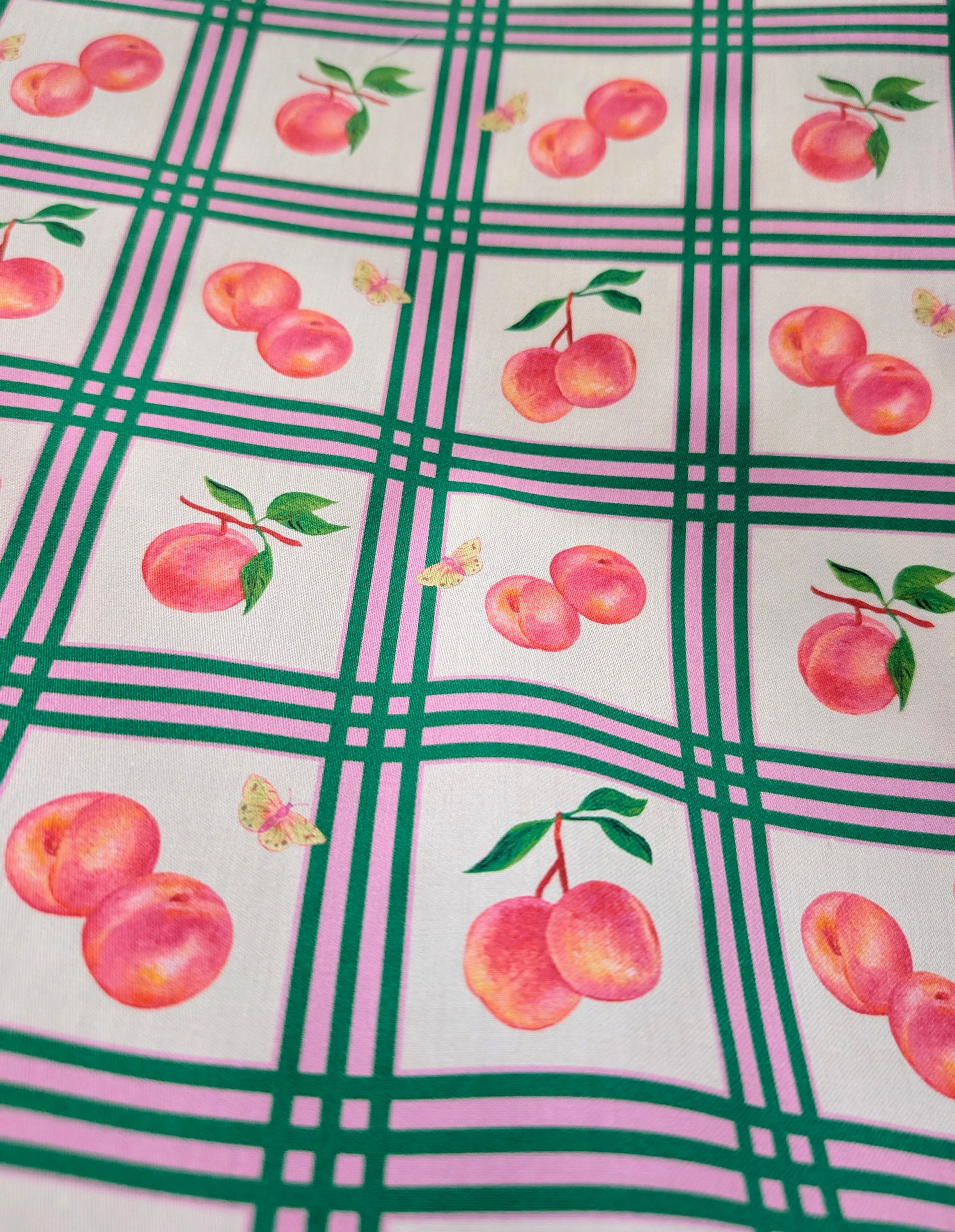 Satin de coton/Peachy time