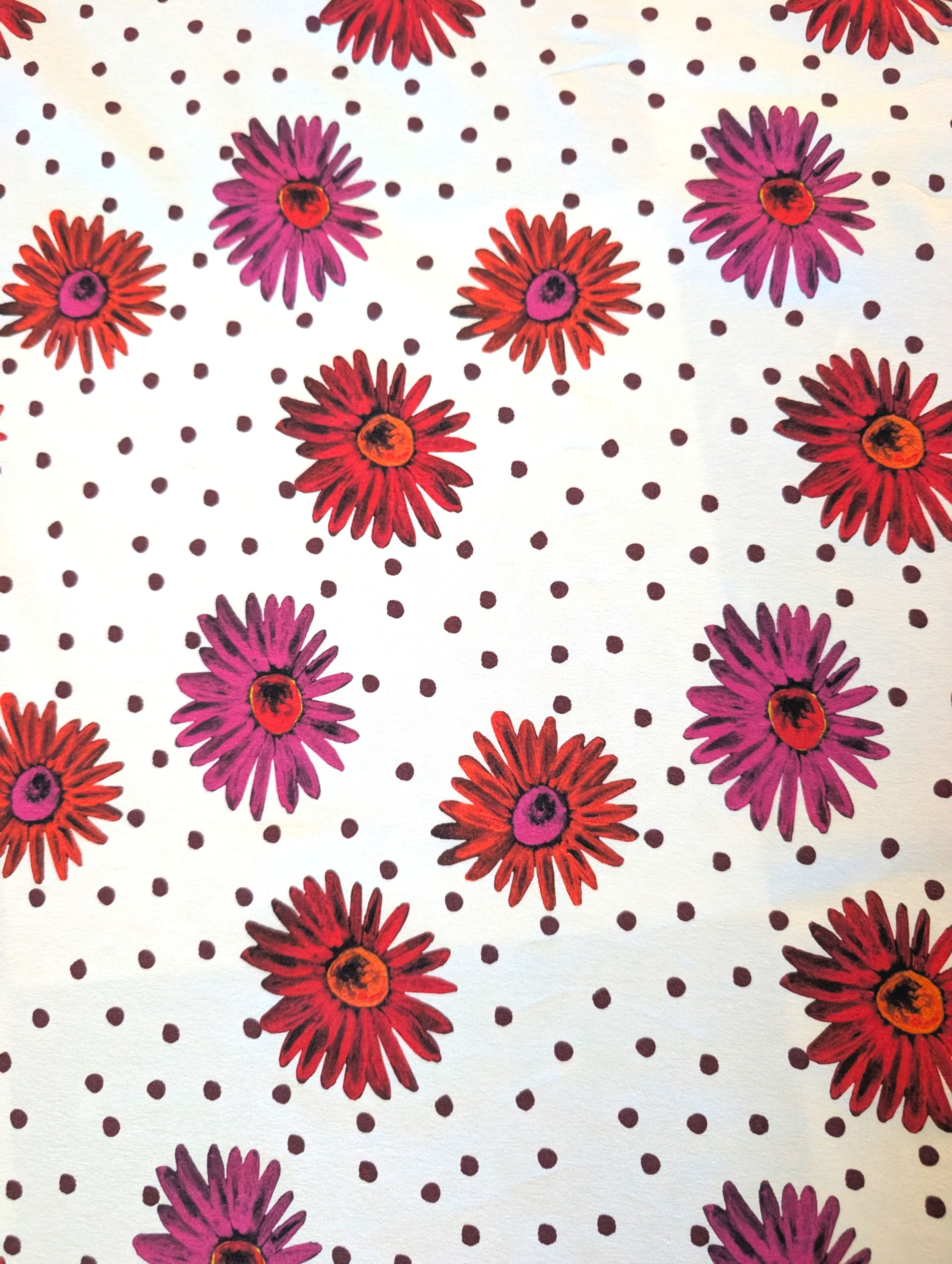 Jersey/ Daisy Pop and dots