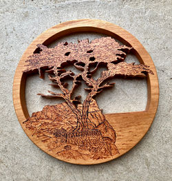 Trivet - cypress tree