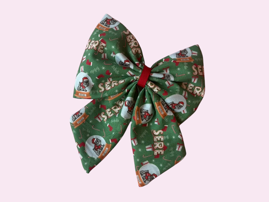 Christmas Robertson Elementary Sailor Bow — Snow Globe