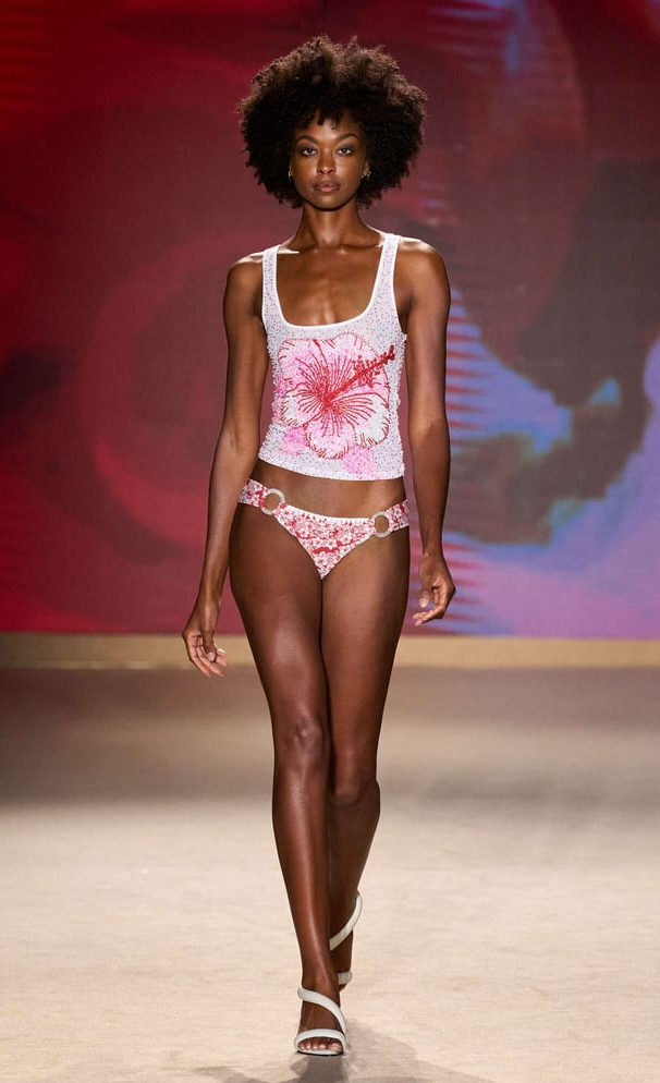 Cropped tank top from Leslie Amon RTW SS26 collection