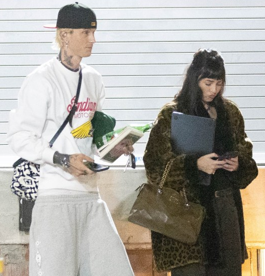 Dakota Johnson and MGK together in her mansion all night long