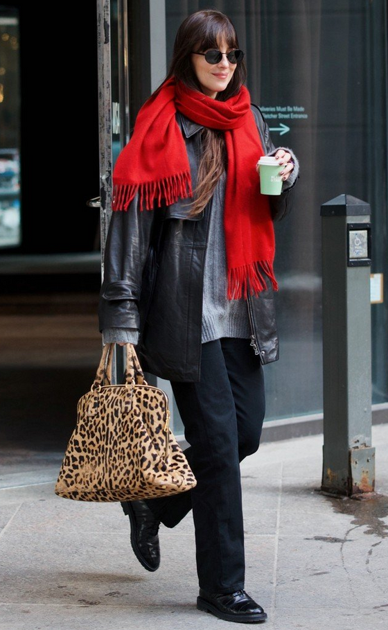 Dakota Johnson Ditches Her Usual Ultra Sexy Outfits In Favor Of Modest Outfit For Outing In NYC