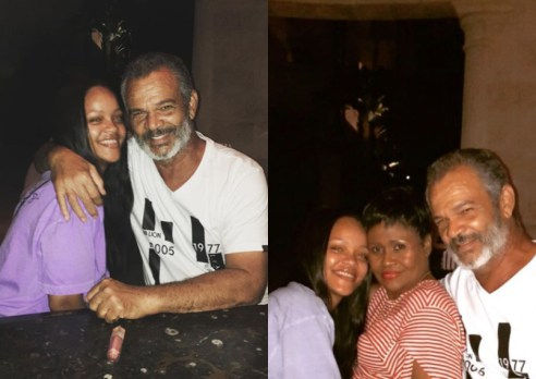 Rihanna Spends Quality Time With Parents In Barbados