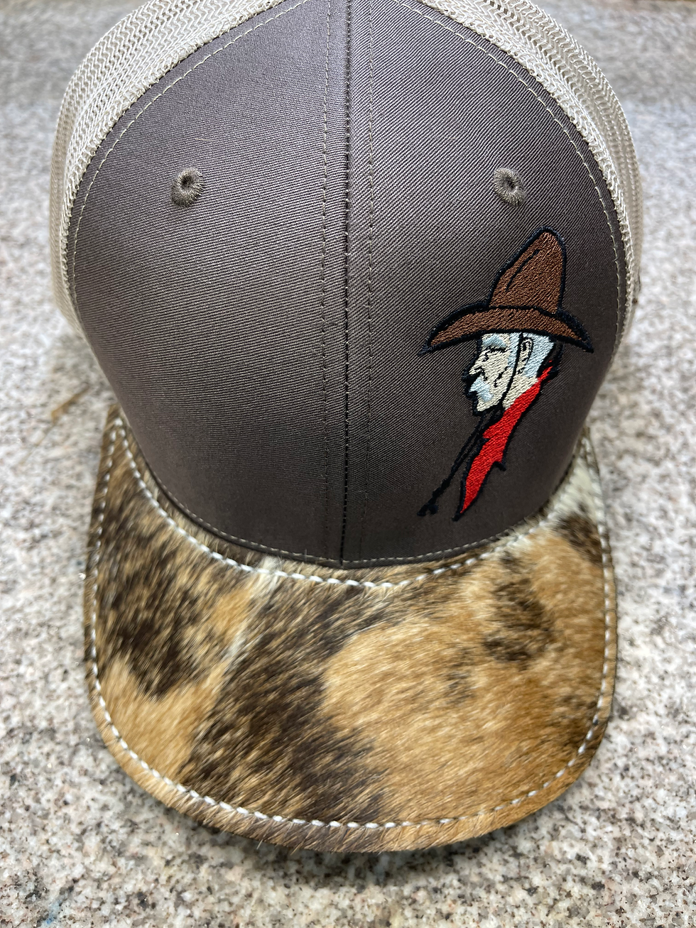 Thumbnail: Richardson Hat Brown with brindle Cowhide 