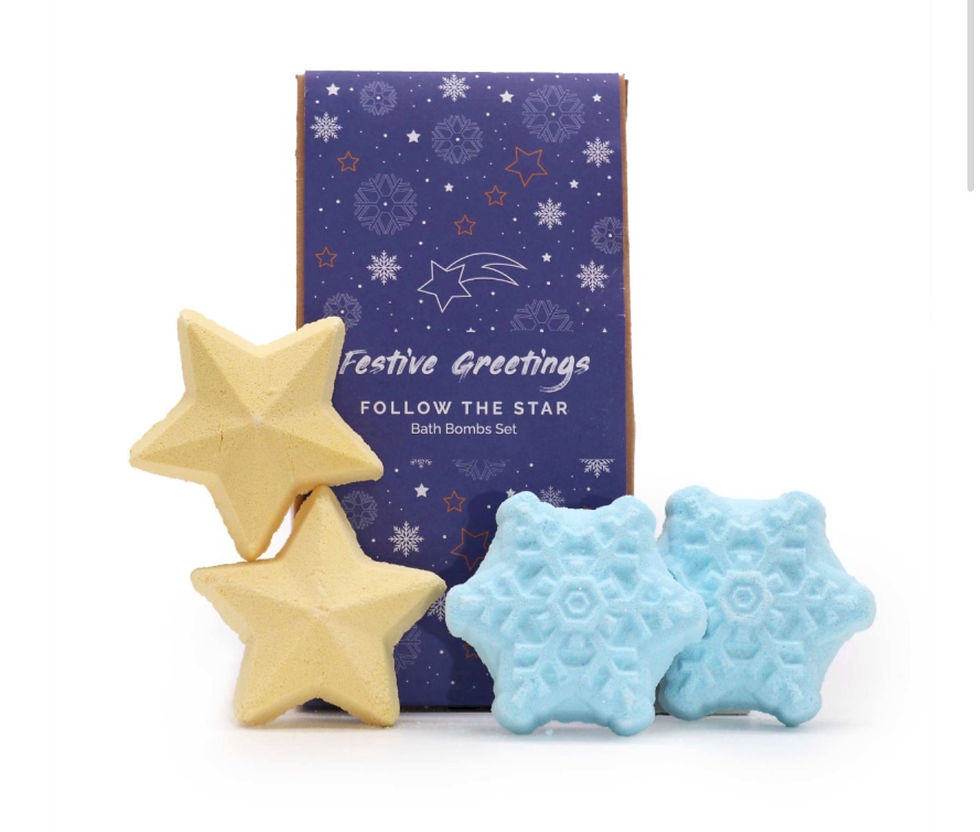 Coffret Cadeau de Noël de Bombes de Bain - Suivre l'Étoile