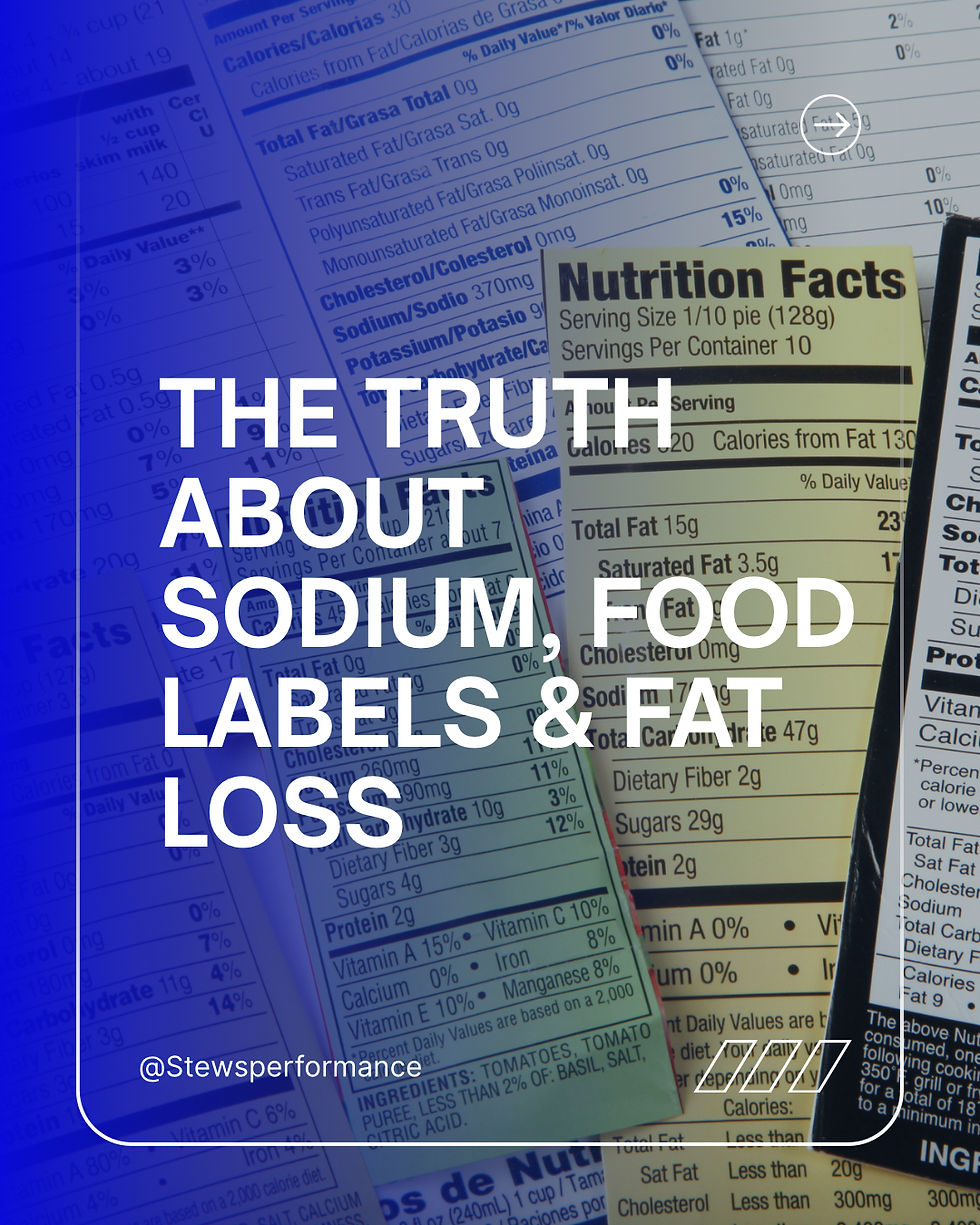 THE TRUTH ABOUT SODIUM, FOOD LABELS & FAT LOSS