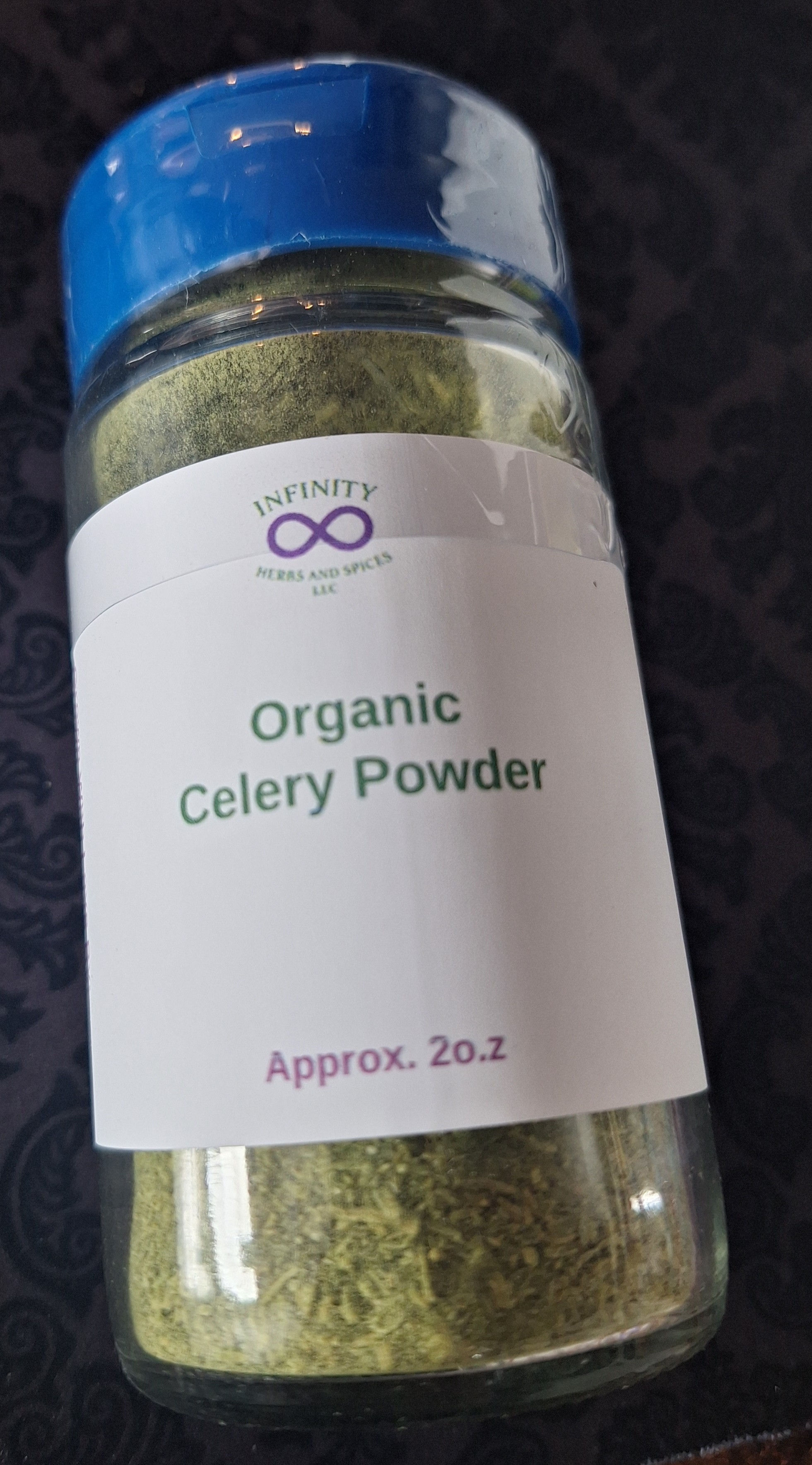 Organic Celery - Powdered - Approx. 2 oz jar
