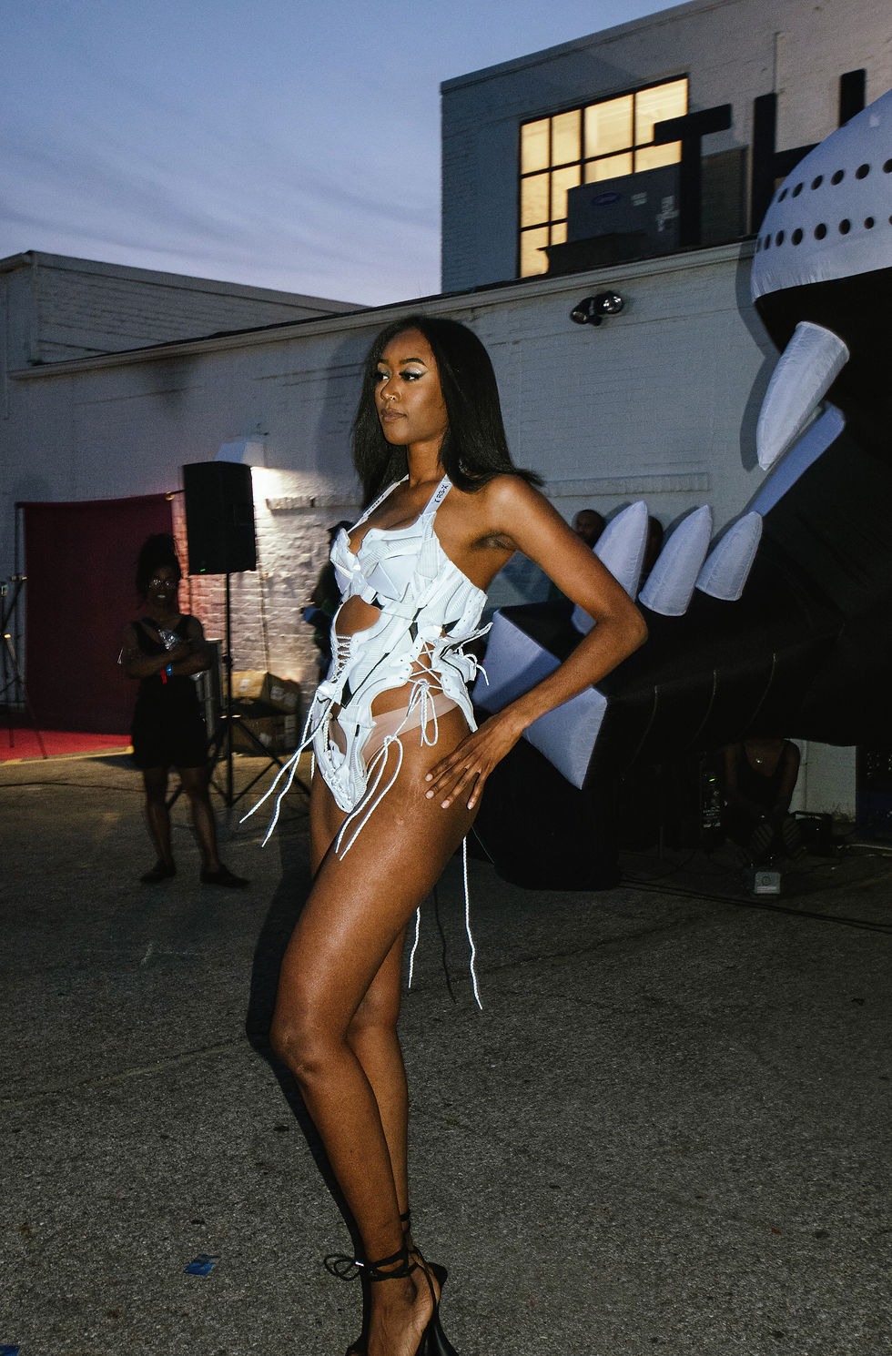 Model China Robertson | Design by FRISKMEGOOD | Hair by Kay