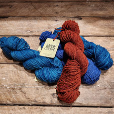 10ply Polwarth wool yarn hand dyed